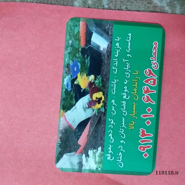 خدمات باغبانی ویلاها و باغچه ( نجف آباد و حومه )
